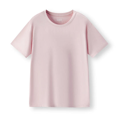 Men’s Pink Cotton Crew Neck T-Shirt