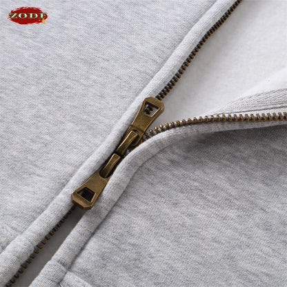 Men's Fleece Boxy Zip-Up Hoodie
