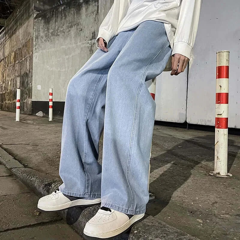 Men's Wide Leg Jeans front view