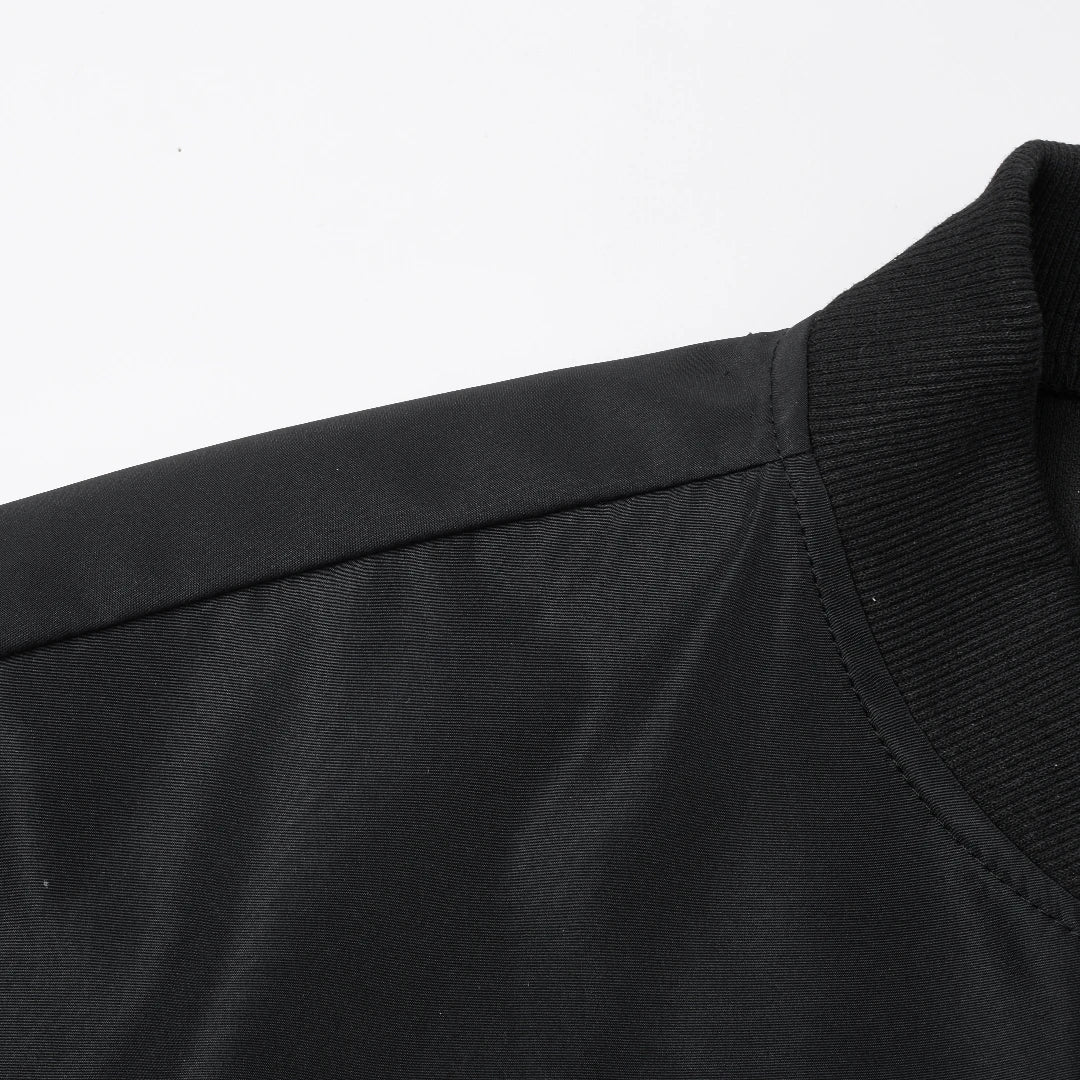 Men's Baseball Collar Jacket | Casual Lightweight Zip-Up Coat