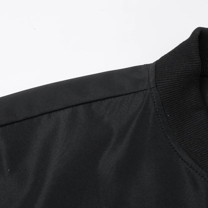Men's Baseball Collar Jacket | Casual Lightweight Zip-Up Coat