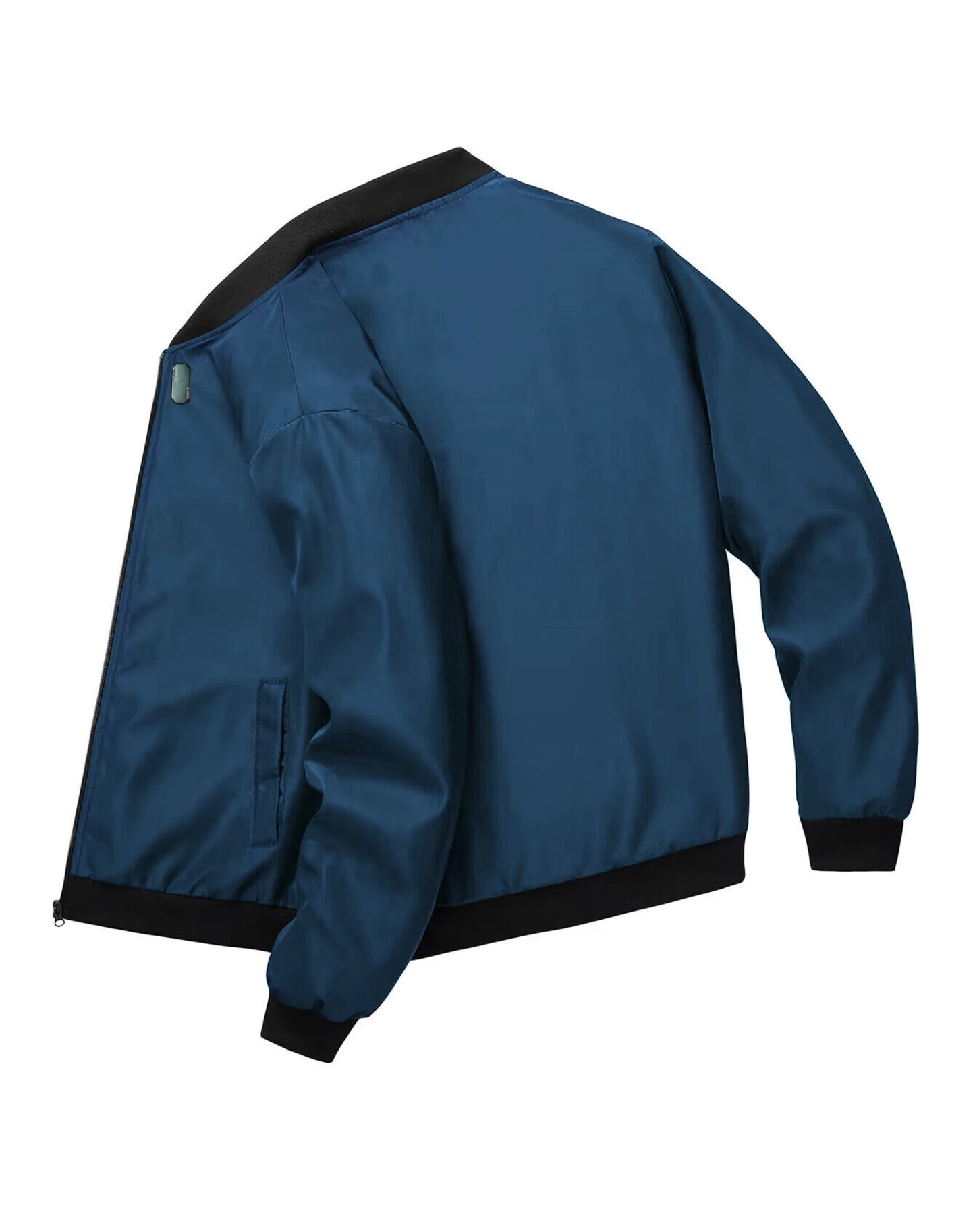 Men's Baseball Collar Jacket | Casual Lightweight Zip-Up Coat