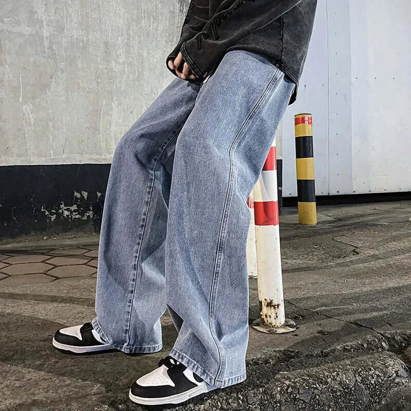 Men's Wide Leg Jeans front view