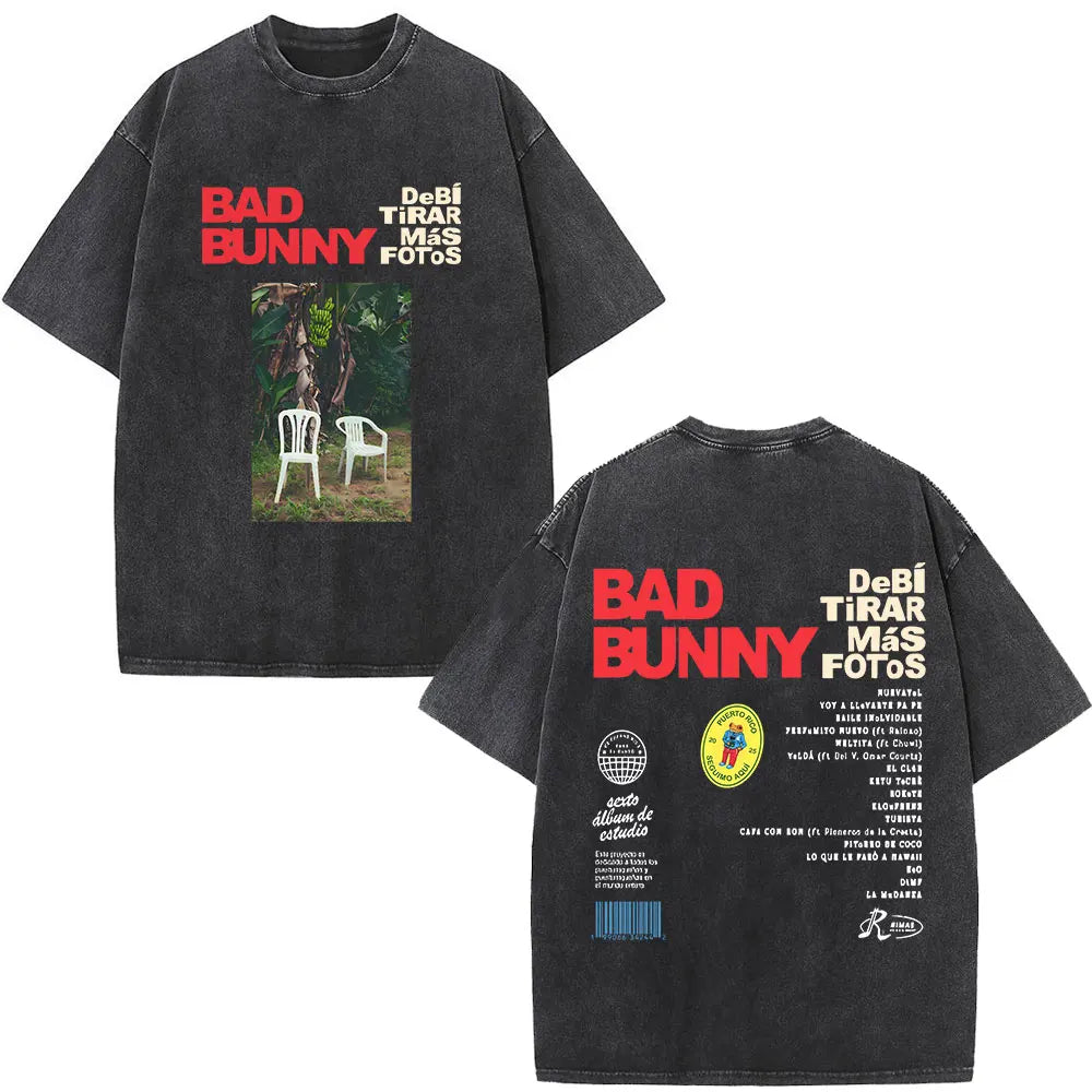 Graphic Print Washed Vintage Oversized Tee