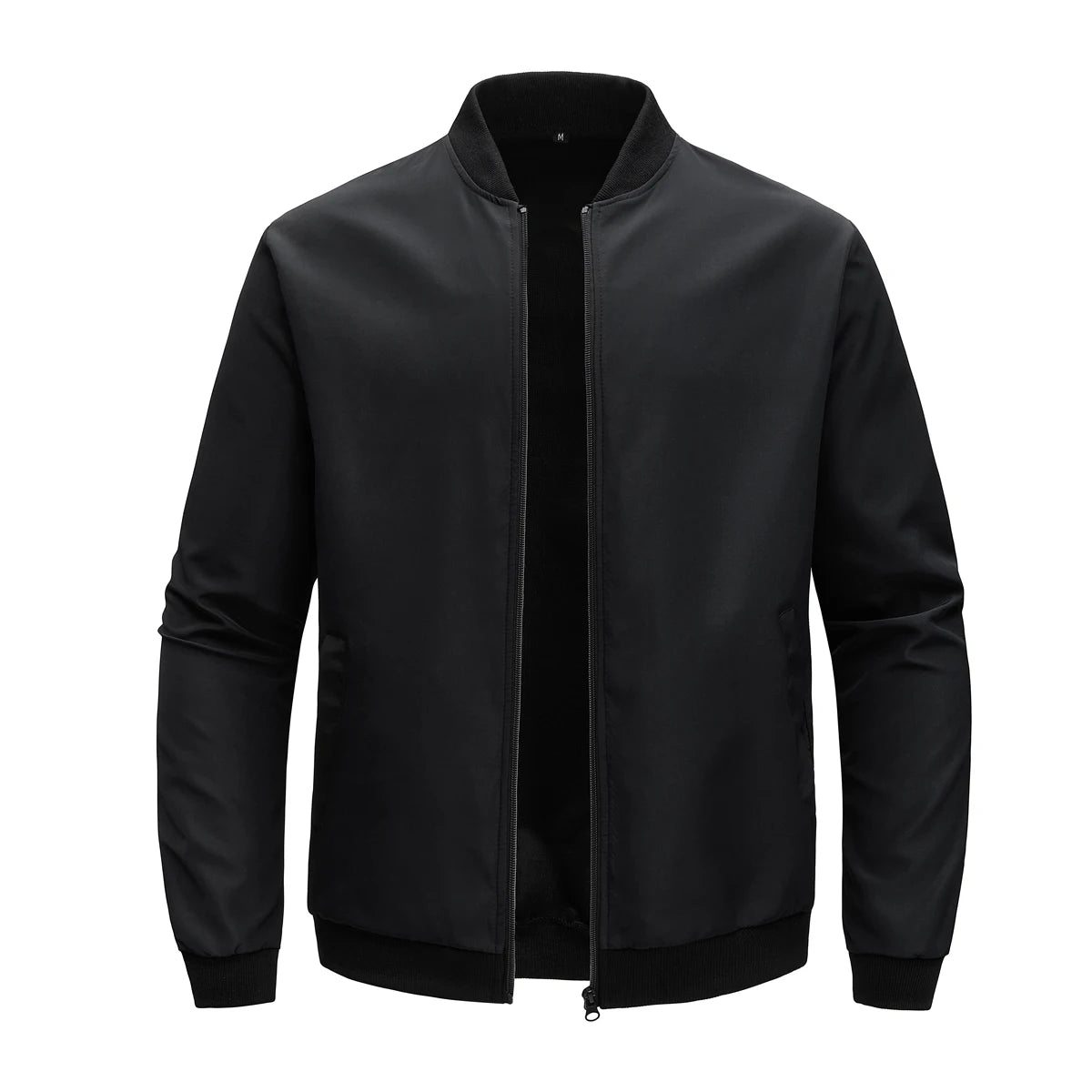 Men's Baseball Collar Jacket | Casual Lightweight Zip-Up Coat