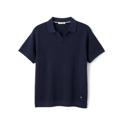 Men's Fine Gauge Knitted Polo Shirt
